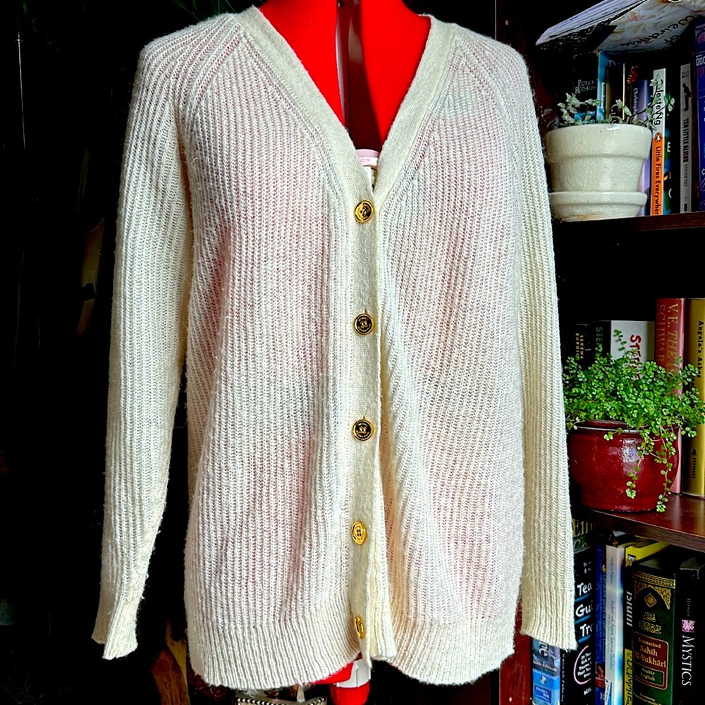 Michael Kors Cream Cardigan